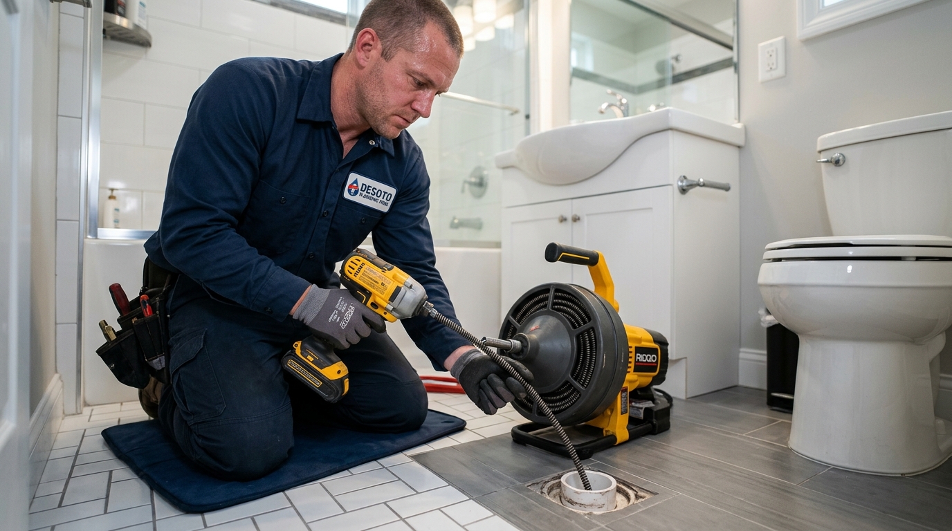 Professional drain cleaning service in DeSoto, TX