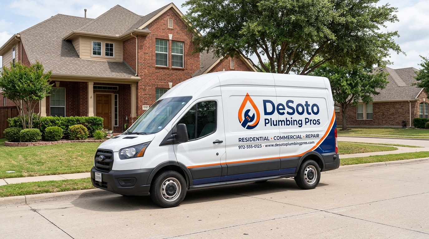 DeSoto Plumbing Pros service van in South Dallas County